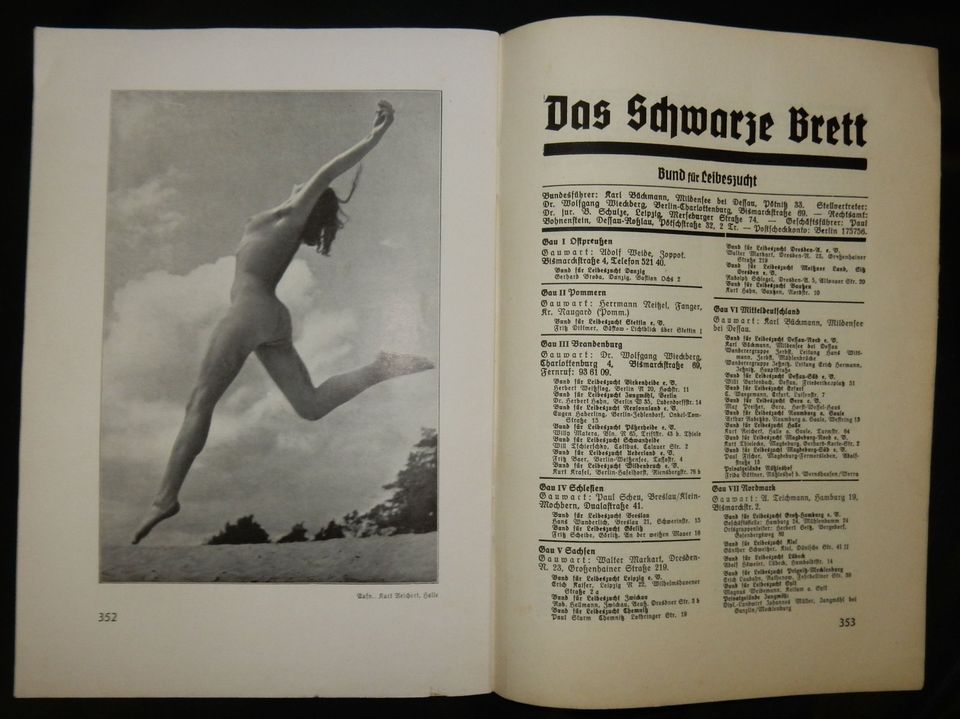 Zeitschrift Deutsche Leibeszucht Ausg. Sept. 37 in Beucha