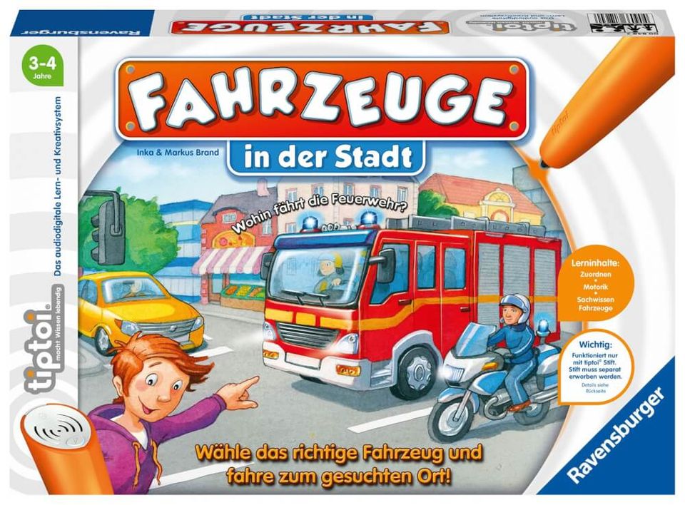 Tiptoi Spiel Fahrzeuge in der Stadt in Schöneck