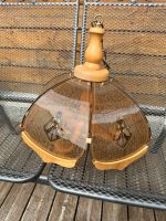 Lampe aus Holz mit Glasdekor Bayern - Vilseck Vorschau
