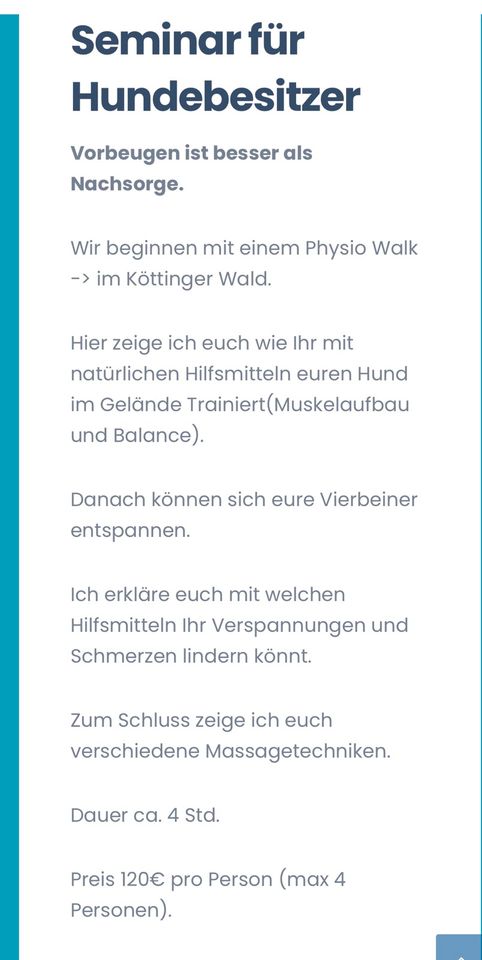 Seminar für Hundebesitzer in Kerpen