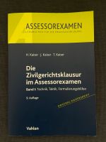 Kaiser Assessorexamen Die Zivilrechtsklausur Band I 9. Auflage Düsseldorf - Oberkassel Vorschau