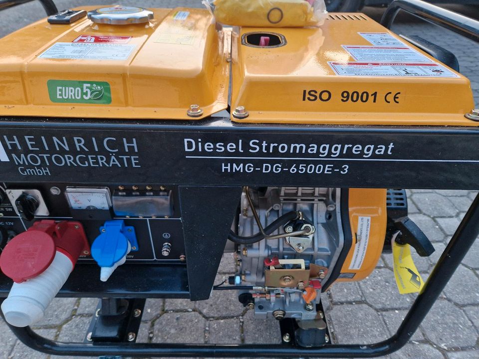 Notstromaggregat Diesel 5500 Watt / 3phasig / 1phasig / 50Hz in Böbing