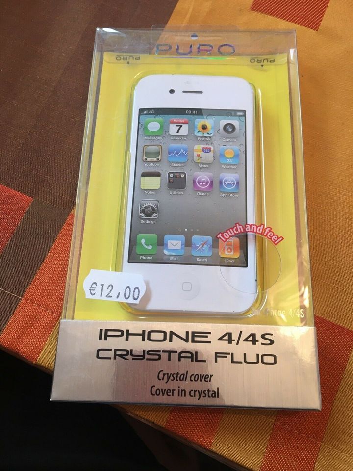 Puro iPhone 4/4S crystal Cover, neongelb in Meckenheim