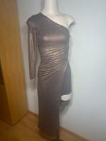 Zara Cocktailkleid Party bronze asymmetrisch Schlitz Baden-Württemberg - Rauenberg Vorschau