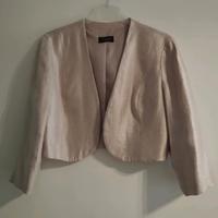 Satin Bolero Blazer  in Nude Festlich Neuwertig Bayern - Augsburg Vorschau