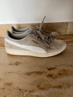 Echtleder Puma Turnschuhe Seaker Beige weiß Gold Gr. 38 Bayern - Stegaurach Vorschau
