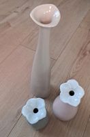 3x Vase (taupe, rosa & grau) Blumenvase Mecklenburg-Vorpommern - Karlsburg Vorschau