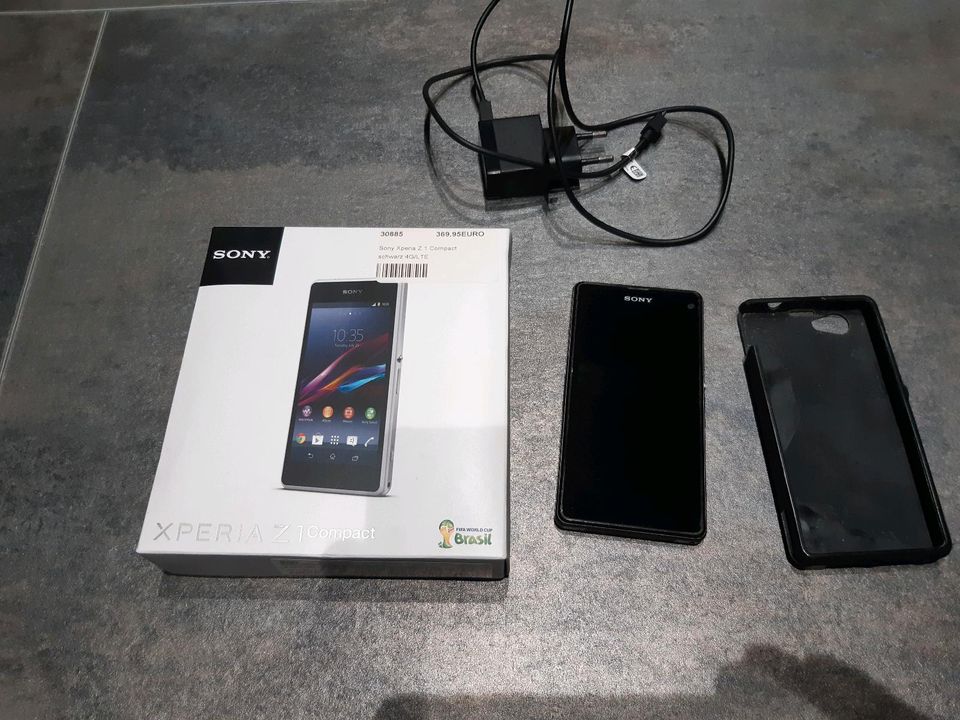 Sony Xperia z1 compact Handy schwarz 4G/LTE in Langerringen