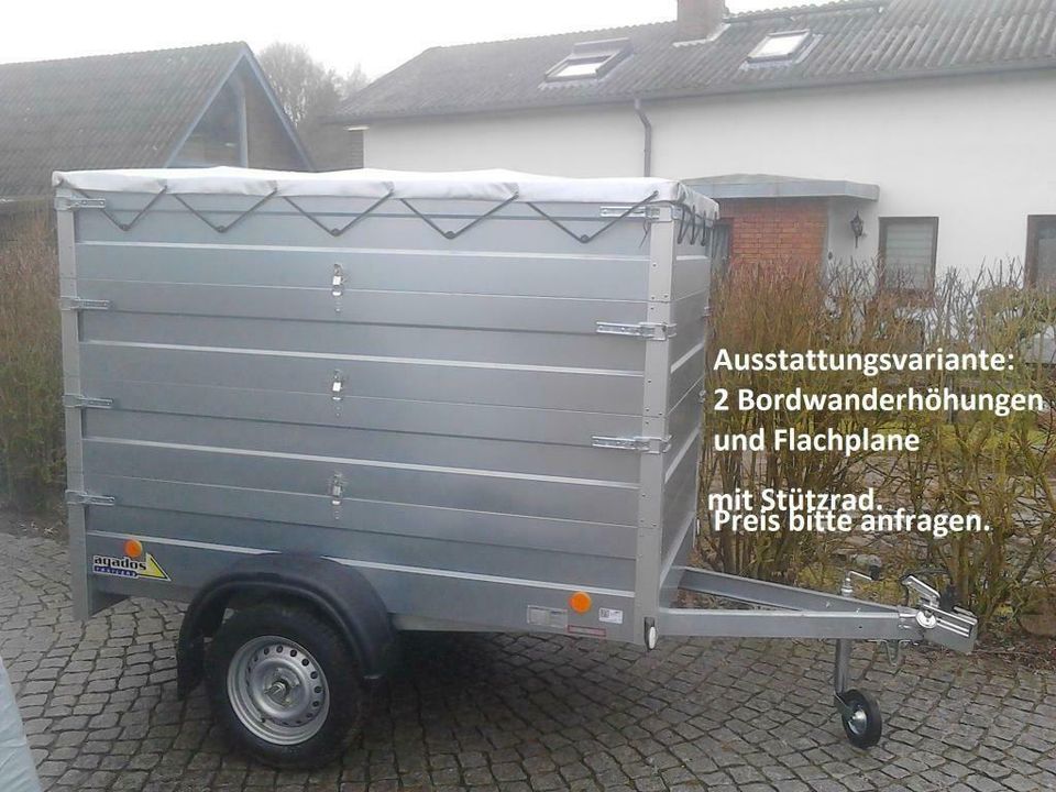 AGADOS Anhänger, Handy 3, 206x110x35(120cm), Plane schwarz,750 kg in Siek