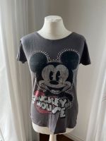 Disney Mickey Mouse T-Shirt Gr. M grau mit Strasssteinen Bremen - Neustadt Vorschau