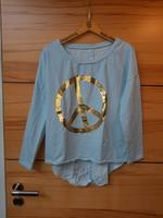 Made in Italy - Longshirt - blau mit Druck, sehr guter Zustand Bayern - Meitingen Vorschau