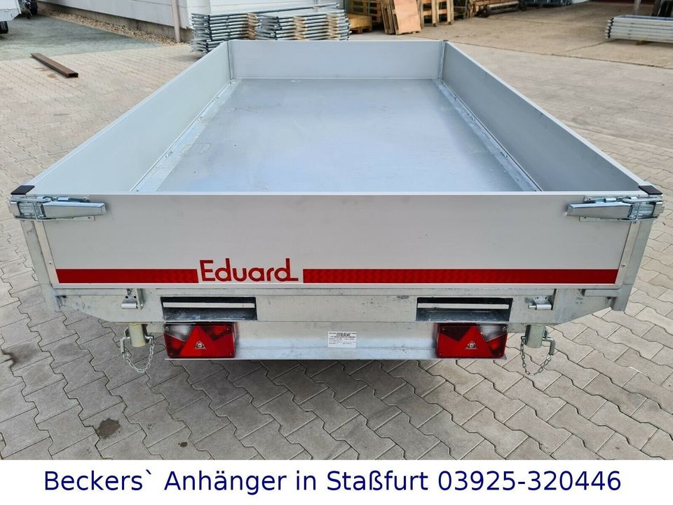 Eduard 3.000kg | elektr. 3-Seitenkipper | 3,30m x 1,80m | Schienen & Heckstützen | 3318K in Neundorf