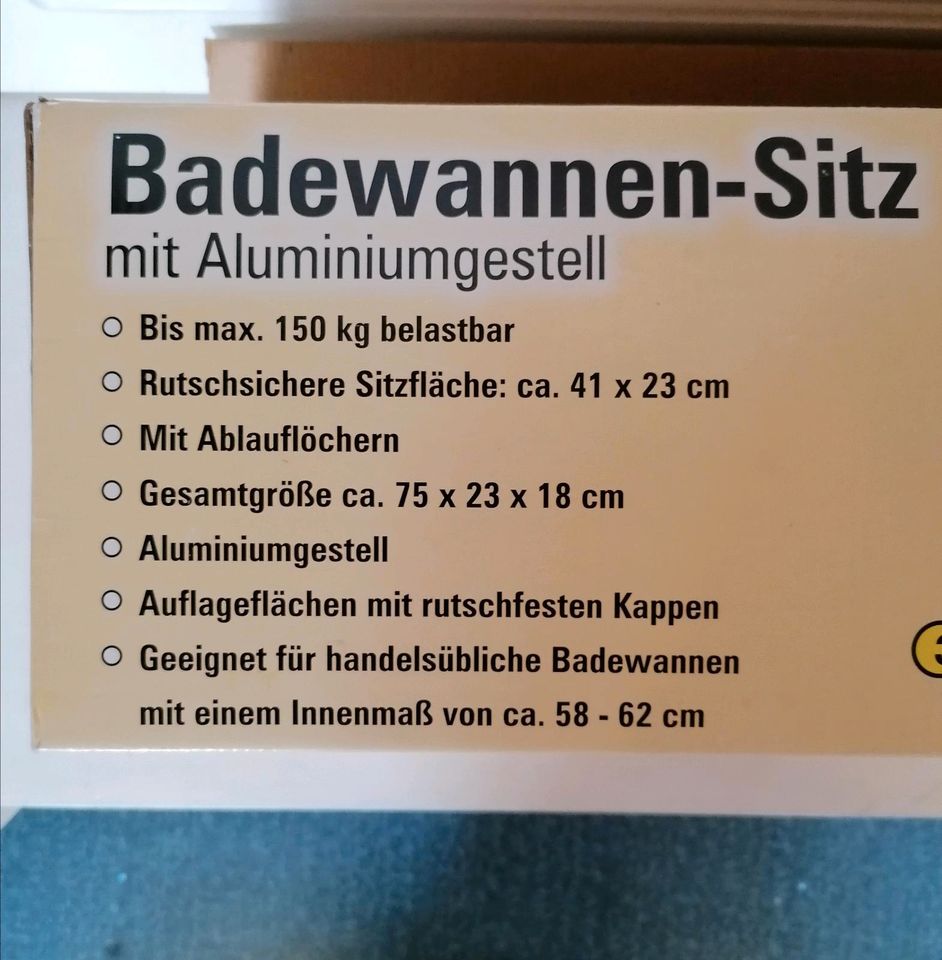 Badewannen-Sitz für Senioren in Saarbrücken