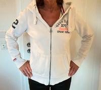 Superdry Pulli Pullover Hoodie weiß blau L 38 40 Nordrhein-Westfalen - Verl Vorschau