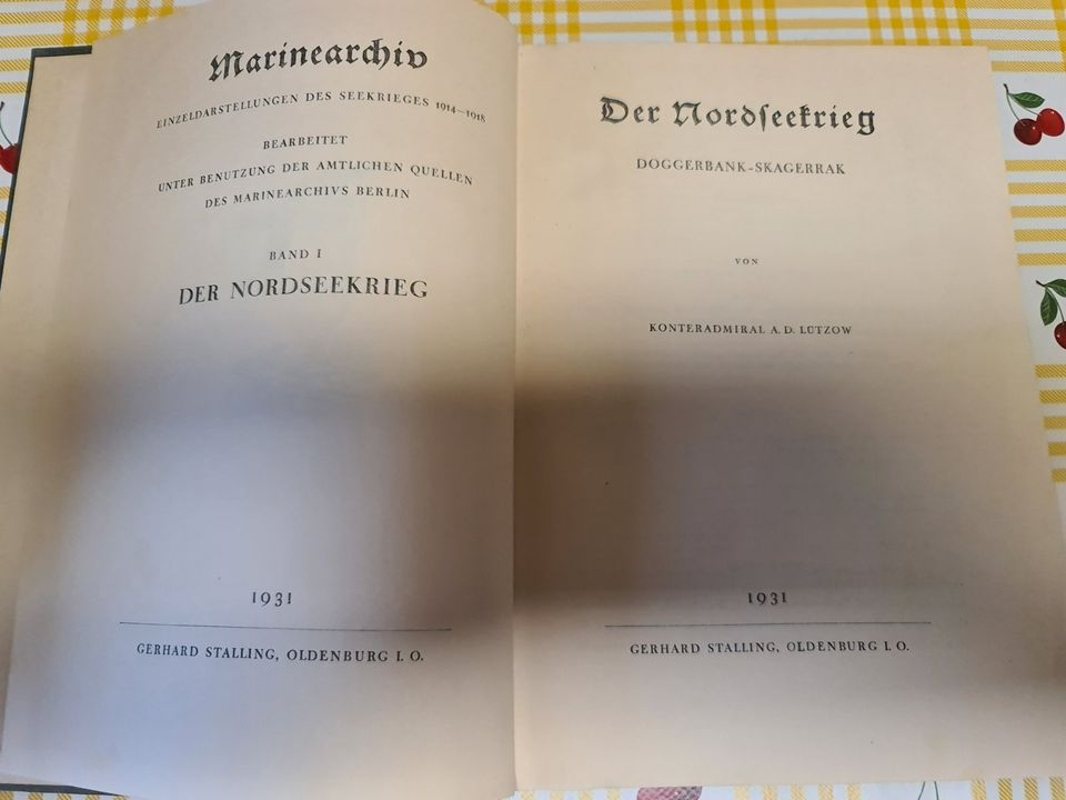 3 Marine Bücher Anfang 20. Jahrhundert in Kerpen