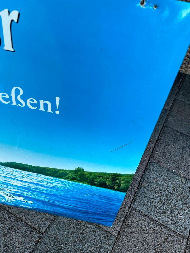Krombacher Schild Reklame Werbung in Niederfischbach