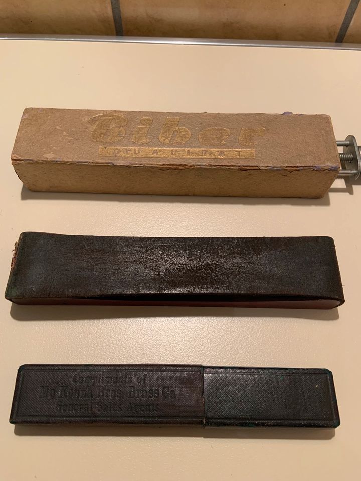Streichriemen Rasiermesser Antik Sammler in Witten