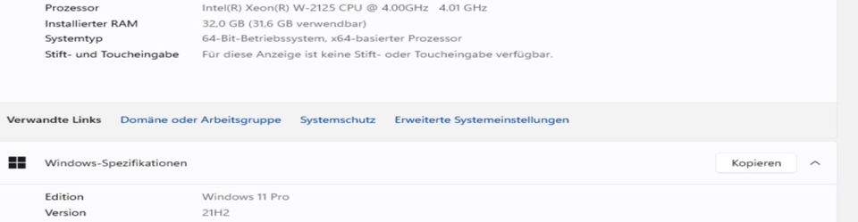 Thinkstation P520c - Intel Xeon W-2125 - 32GB - 256GB - Win 11 in Berlin