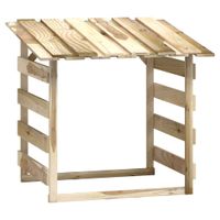 Brennholzregal Holzregal Pergola mit Dach 100x90x100 cm Bayern - Bad Kissingen Vorschau