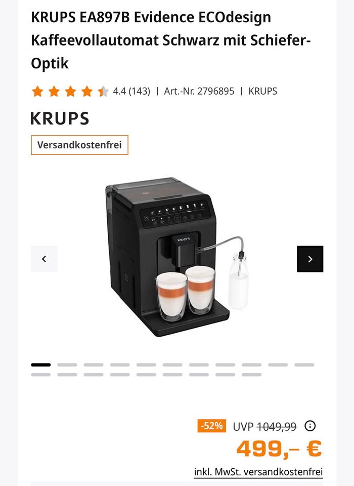 KRUPS Kaffeevollautomat in Kalkar