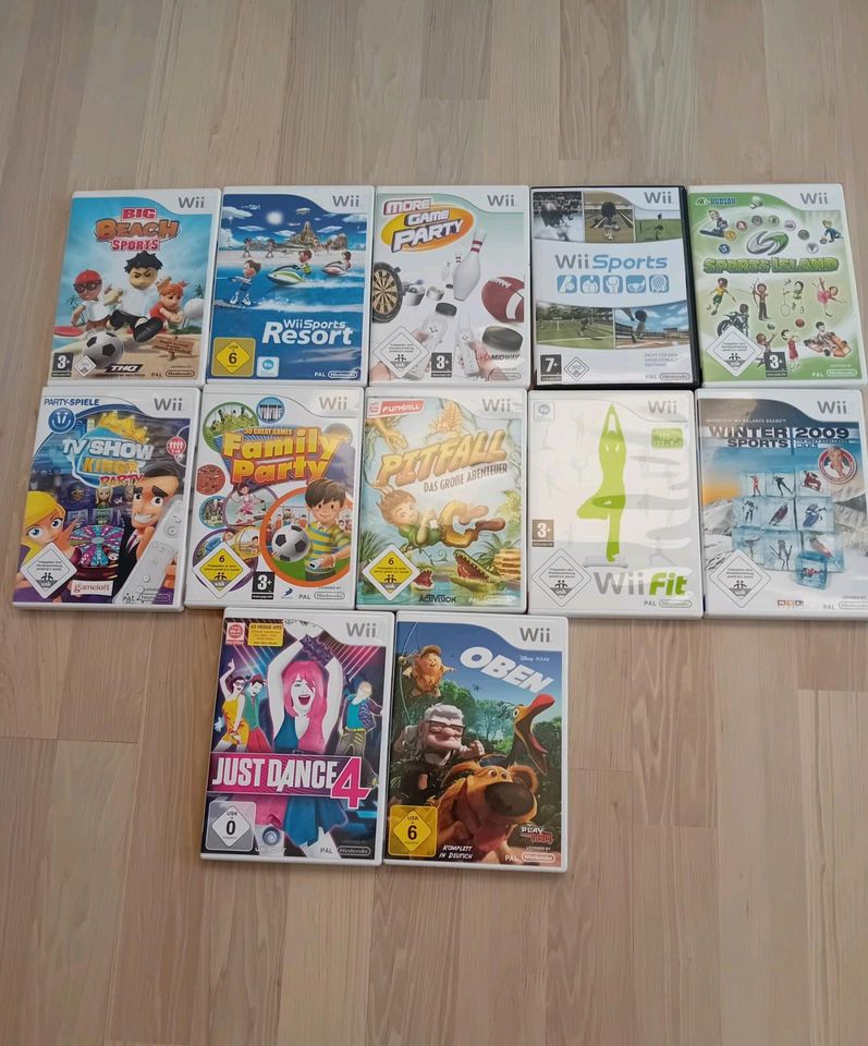 Nintendo Wii Konsole mit Spielen und Balanceplatte in Herdecke