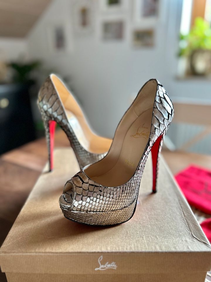 NEU Christian Louboutin Lady Peep 150 Cosmo Python 1 295