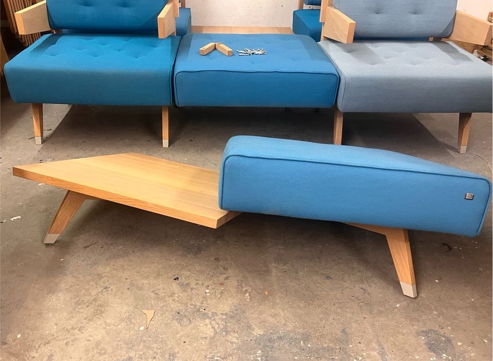 Rolf Benz Designer Modul Sofa Holz in Neumünster