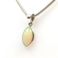 925 Silber Anhänger Opal Vollopal Edelopal 44cm Kette Collier Set Nürnberg (Mittelfr) - Südstadt Vorschau