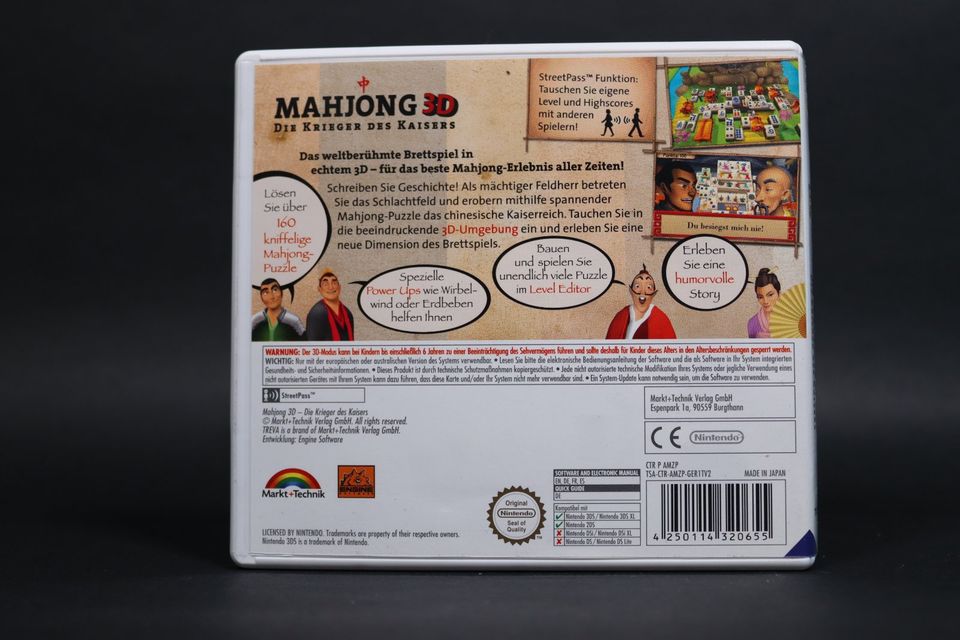 Mahjong 3D Nintendo 3DS 2DS Mah jong Mahjongg Mah Jongg in Neumünster