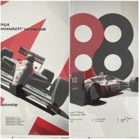 Ayrton Senna Kunstdruck Poster /Nacional/ Formel 1/ McLaren MP4/4 Sachsen - Radebeul Vorschau