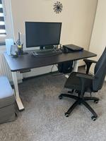 höhenverstellbarer Schreibtisch FlexiSpot 140x70 Ebenholz/Weiß Steele / Kray - Essen Freisenbruch Vorschau