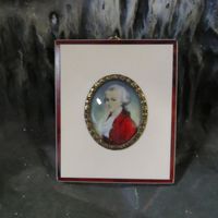 Antikes Bild Miniaturmalerei Mozart Portrait Wandbild Saarland - Überherrn Vorschau
