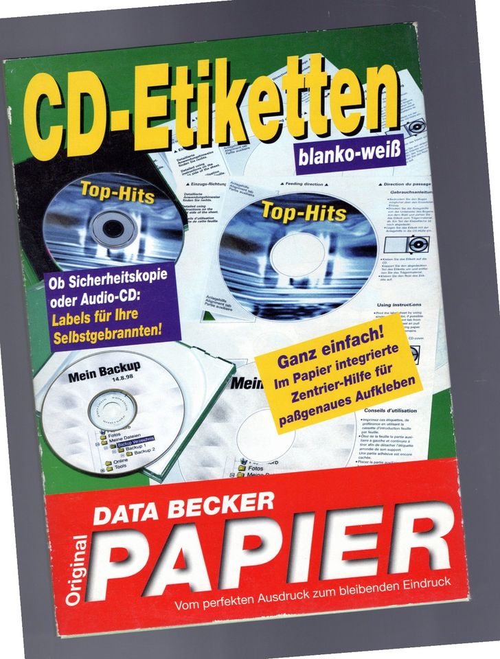 25 CD-Etiketten und 20 Einleger zum Selberdrucken in Bad Schmiedeberg