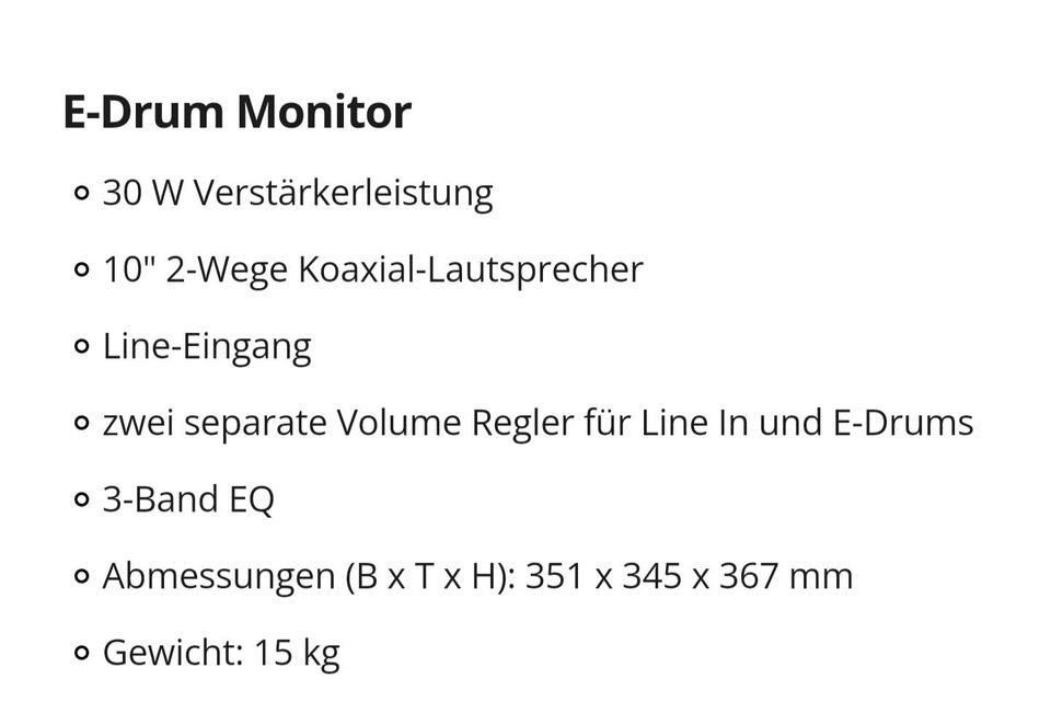 Millenium DM-30 E-Drum Monitor Verstärker in Ortenberg