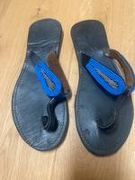 Flip Flop Sandalen gr39 Echtleder ungetragen Damen schwarz Hessen - Niedernhausen Vorschau
