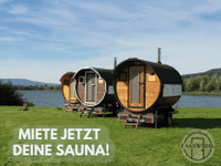 ☀️ Fasssauna mieten Aussensauna Gartensauna Sauna Saunafass ☀️ Sachsen-Anhalt - Gröningen Vorschau