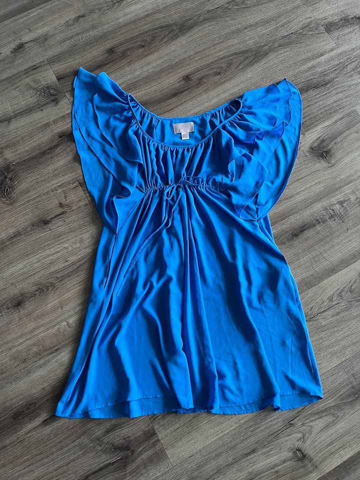 H&M Garden Collection Chiffon Sommer Kleid blau Gr 40 wie NEU in Gaimersheim