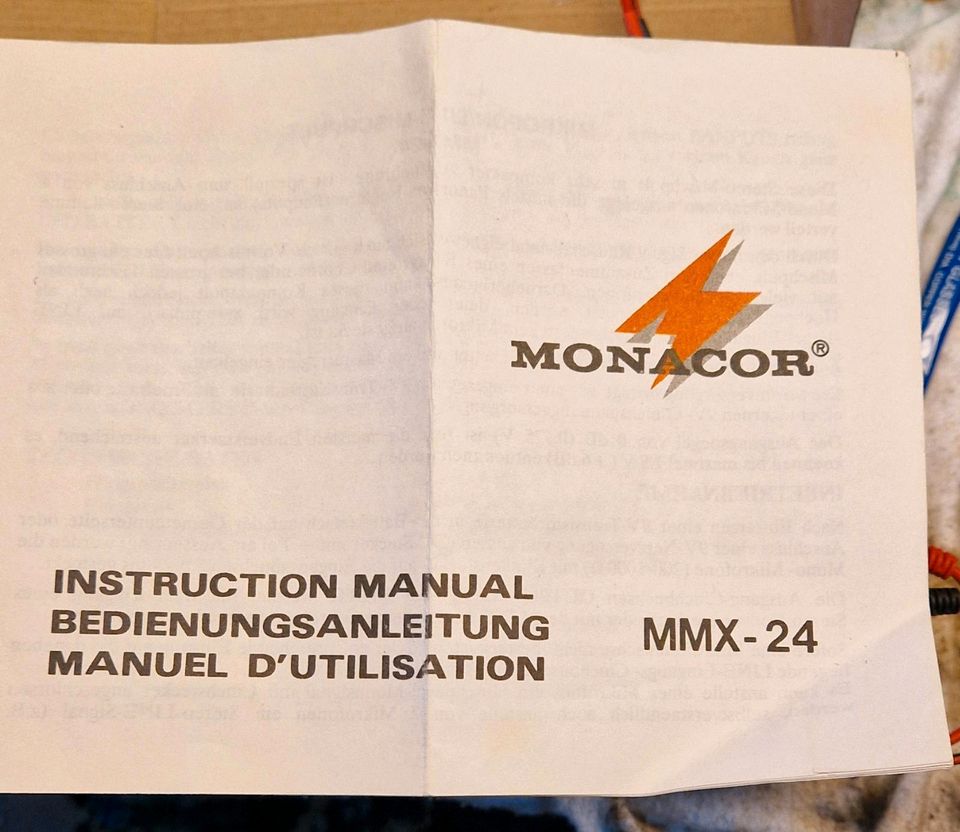 Monacor MM X-24 Mikrofonmischpult in Wetzlar