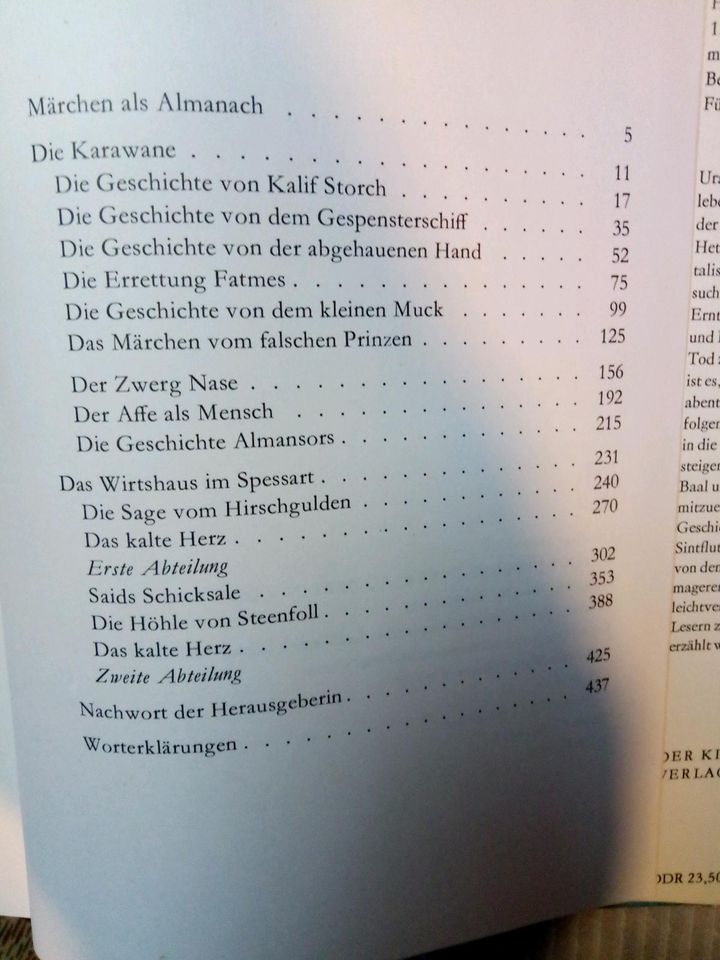 Märchenbuch von Wilhelm Hauff in Oppach