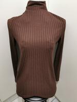 Dünner Rollkragen Pullover Shirt braun Knopfleiste Janina S 36 Nordrhein-Westfalen - Ruppichteroth Vorschau