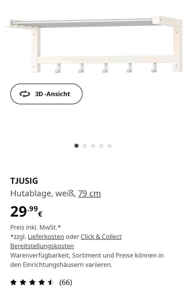 Neu Ikea Garderobe TJUSIG in  Schwarz Neu in Essen