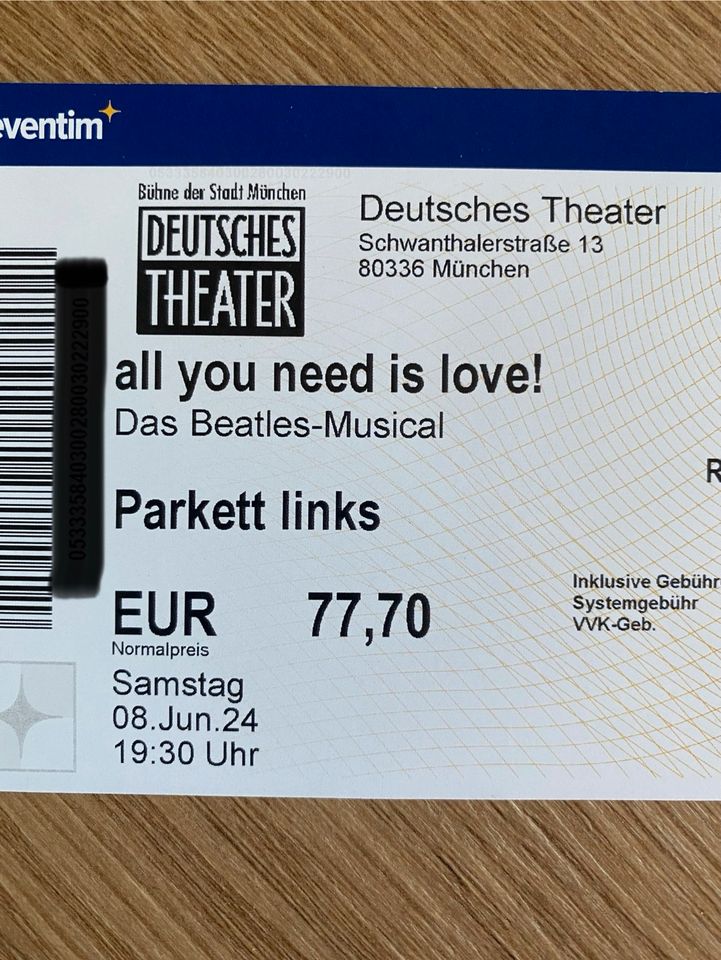 Beatles Musical - München - 08.06.2024 Deutsches Theater in Oberdorla
