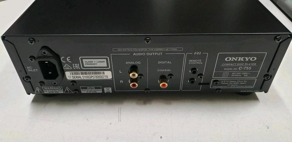 Onkyo Hifi CD Player C 755 mit Fernbedienung in Sachsen Onkyo Hifi CD Player C 755 mit Fernbedienung in Sachsen
