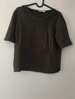 Mango Tshirt Shirt mit raffung Khaki grün M Niedersachsen - Oyten Vorschau