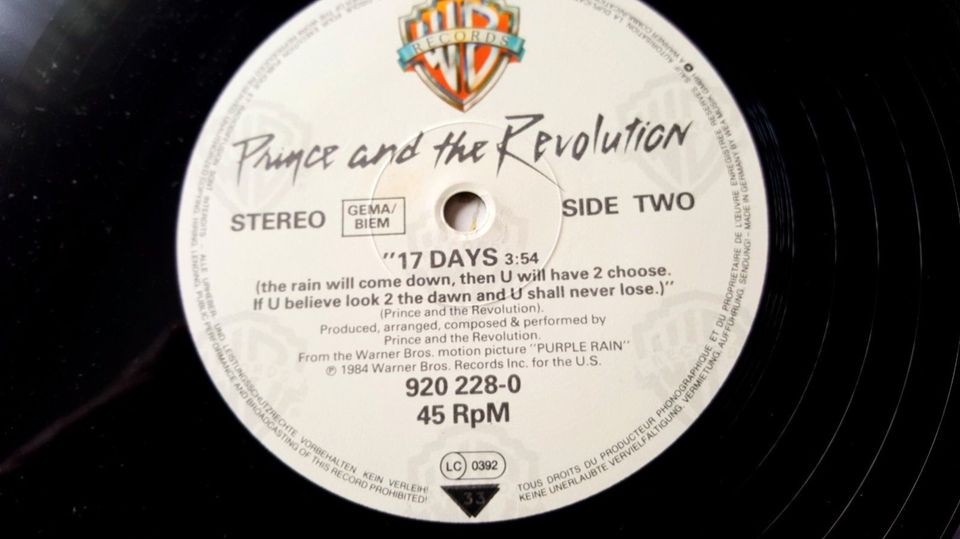 Prince And The Revolution When Doves Cry 12" Maxi Vinyl LP in Quakenbrück