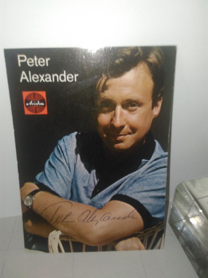 Peter Alexander Autogrammkarte Original Signiert in Bickenbach