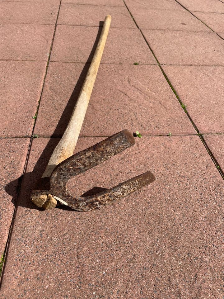 Karsthacke  Kartoffelhacke von Krumpholz handgeschmiedet 110cm in Elsenfeld