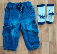 Topomini Jeans gefütterte mit Anti-Rutsch Socken Gr.80 Bayern - Dinkelscherben Vorschau