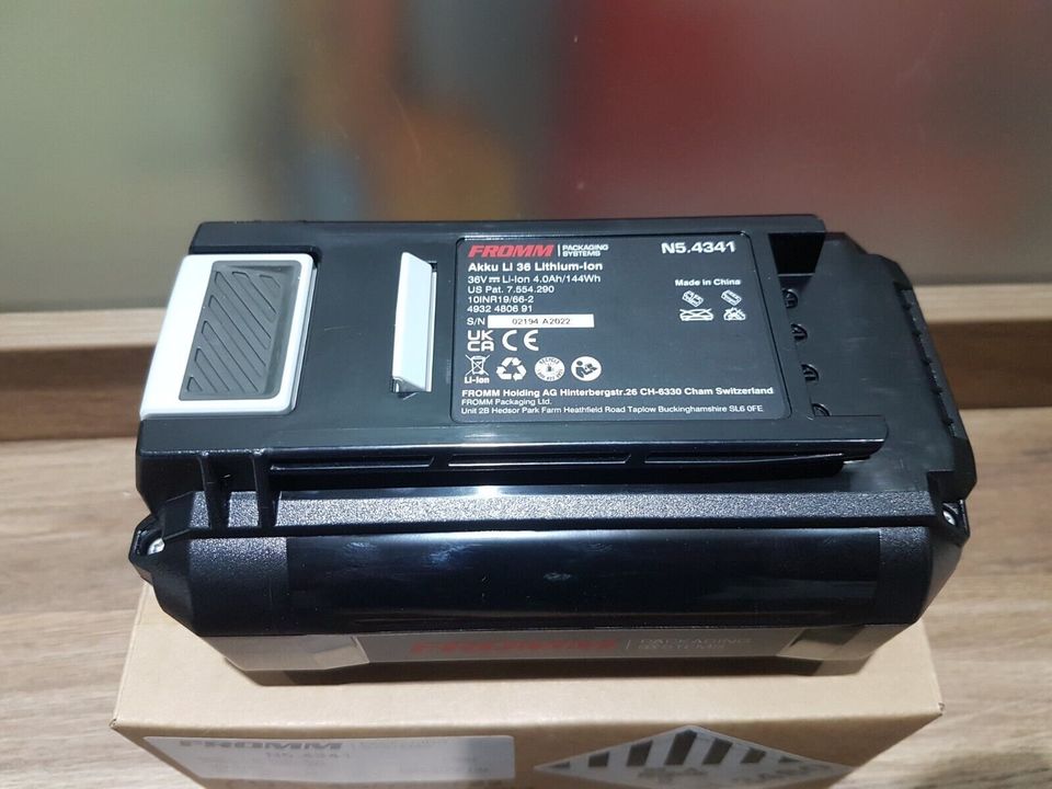 FROMM Packaging System Batterie N5.4341 Battery Akku Li 36 NEU