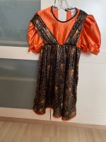 süßes Hexen Kostüm / Kleid Größe 128 orange/schwarz Sachsen-Anhalt - Braschwitz Vorschau